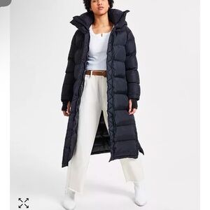 Long Black Puffer Coat